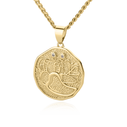 Astrological Sign Coin Pendant Necklace