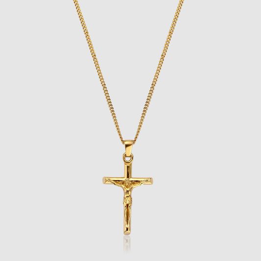 Crucifix Gold Necklace